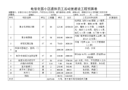 电信花园小区退休员工活动室建设工程预算表