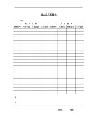 企业管理文档资金运用预算表