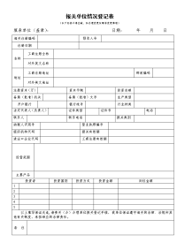 报关单位情况登记表(含填表说明及示范文本)