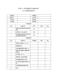 塔吊安装拆卸安全技术规程jgj196-2010全部附表