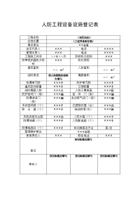 人防工程设备设施登记表