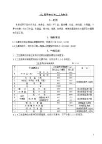 室内卫生器具安装施工工艺标准(附示意图)