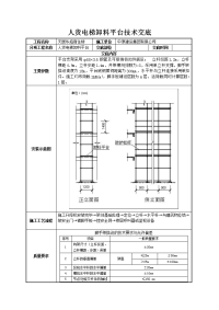 人货电梯卸料平台技术交底