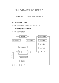 钢结构厂房施工安全技术交底资料实用