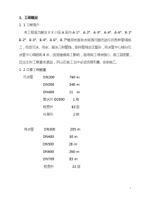 某小区雨污水管线施工组织设计方案