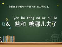 苏教版一年级科学下册第六课《盐和糖哪儿去了》课件PPT.pptx