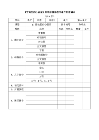 雪地里的小画家网络多媒体教学课件制作脚本