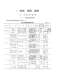 （给排水设计）药剂、树脂、滤料