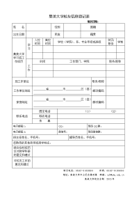 集美大学校友信息登记表