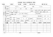 实有房屋、实有人口信息登记表（样表）