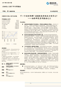 石油化工行业行业深度研究油价研究系列报告之三：下一个定时炸弹？美国库存井的压力有多大？