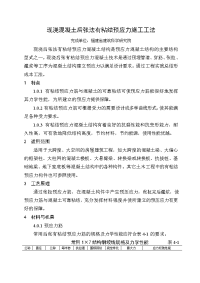 现浇混凝土后张法有粘结预应力施工工法