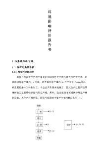 钢结构项目环境影响报告书