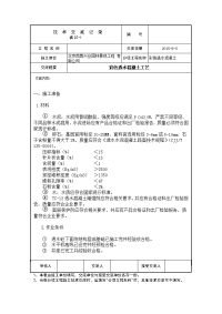 北京园林景观彩色透水混凝土工艺技术交底记录