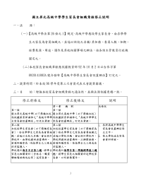 国立屏北高级中学学生家长会组织章程修正说明