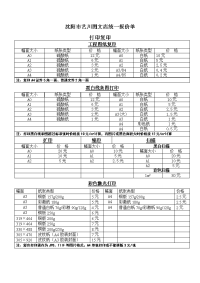 艺川图文店统一报价单