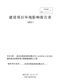 广东省东莞市东莞市鸿业造纸有限公司环境影响报告表