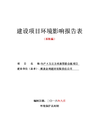 甘肃省酒泉市酒泉技术经济开发区南园-年产5万立方米新型胶合板项目报告表