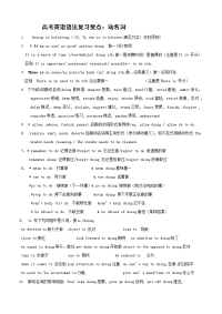 高考英语语法复习要点：动名词