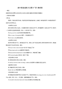 高中英语语法大全第16章：构词法