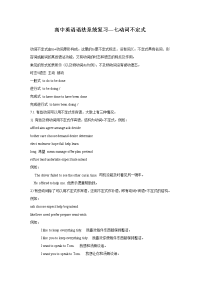 高中英语语法系统复习—七动词不定式