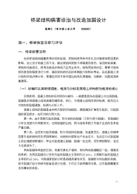 张树仁桥梁结构病害诊治与改造加固设计doc - 桥梁结构病害疹治与改造