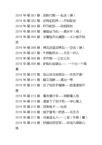 2016年生肖歇后语