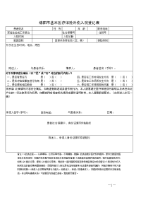 绵阳市基本医疗保险外伤入院登记表