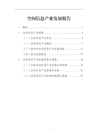 空间信息产业发展报告