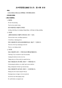 高中英语语法加练习大全 第8章 分词