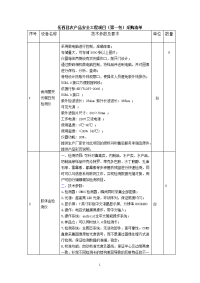 岳西县农产品安全工程项目（第一包）采购清单