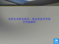 如何制作财务报表、资产负债表、现金流量表、损益表等