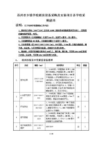 连州市乡镇学校厨房设备采购及安装项目各学校采购清单