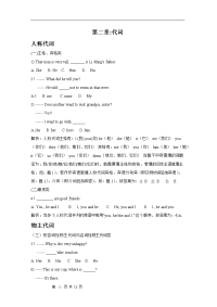 2011年中考英语语法精讲精练：第二章 代词