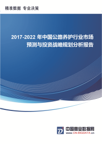 2017-2022年中国公路养护行业市场预测与投资战略规划分析报告-行业趋势预测(目录).docx