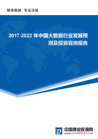 2017-2022年中国大数据行业发展预测及投资咨询报告(市场研究报告).docx