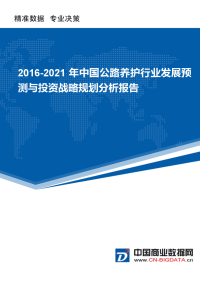 2016-2021年中国公路养护行业发展预测与投资战略规划分析报告(目录).docx