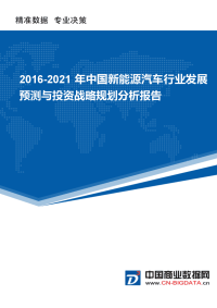 2016-202011年中国新能源汽车行业发展预测与投资战略规划分析报告.docx
