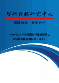 2016-2022年中国煤炭行业发展现状及前景战略咨询报告(目录).doc