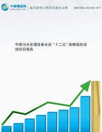 中国污水处理设备企业“十二五”战略规划咨询项目报告 一、调研说明 中