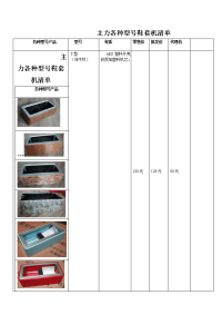 2011.8 主力鞋套机全部产品清单