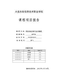 管理信息系统项目报告