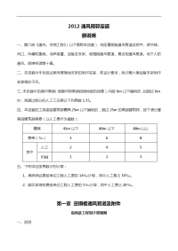 2012通风空调预算定额