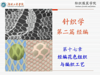 经编花色组织与编织工艺课件