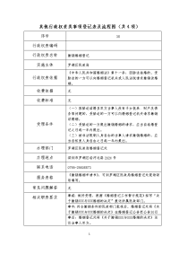 其他行政权责类事项登记表及流程图共4项