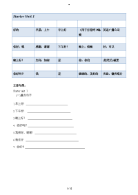2016人教版七年级英语上册单词句子重点归纳汉译英