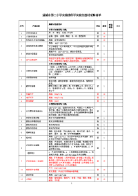 盐城第三小学楼科学室器材采购清单