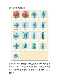 分享日志 手链,绳子编法大全