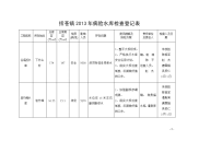 括苍镇2013年病险水库检查登记表