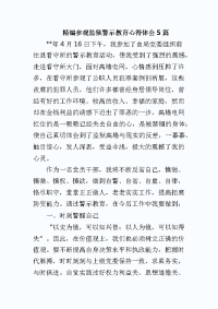 精编参观监yu警示教育心得体会5篇